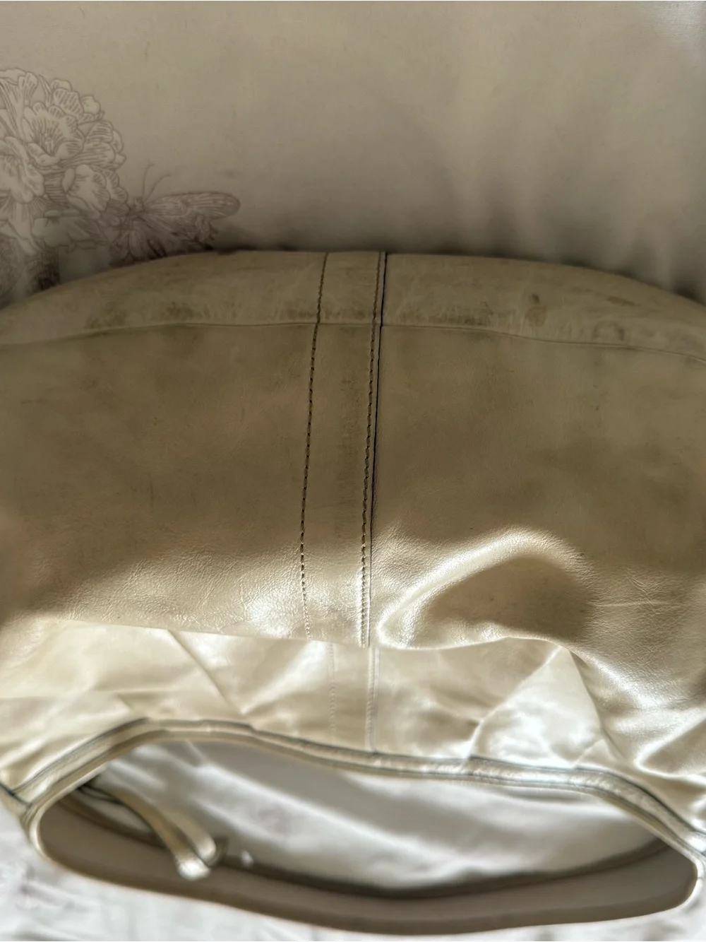 Coach | Vintage Ergo Pleated Hobo bag in cream leather